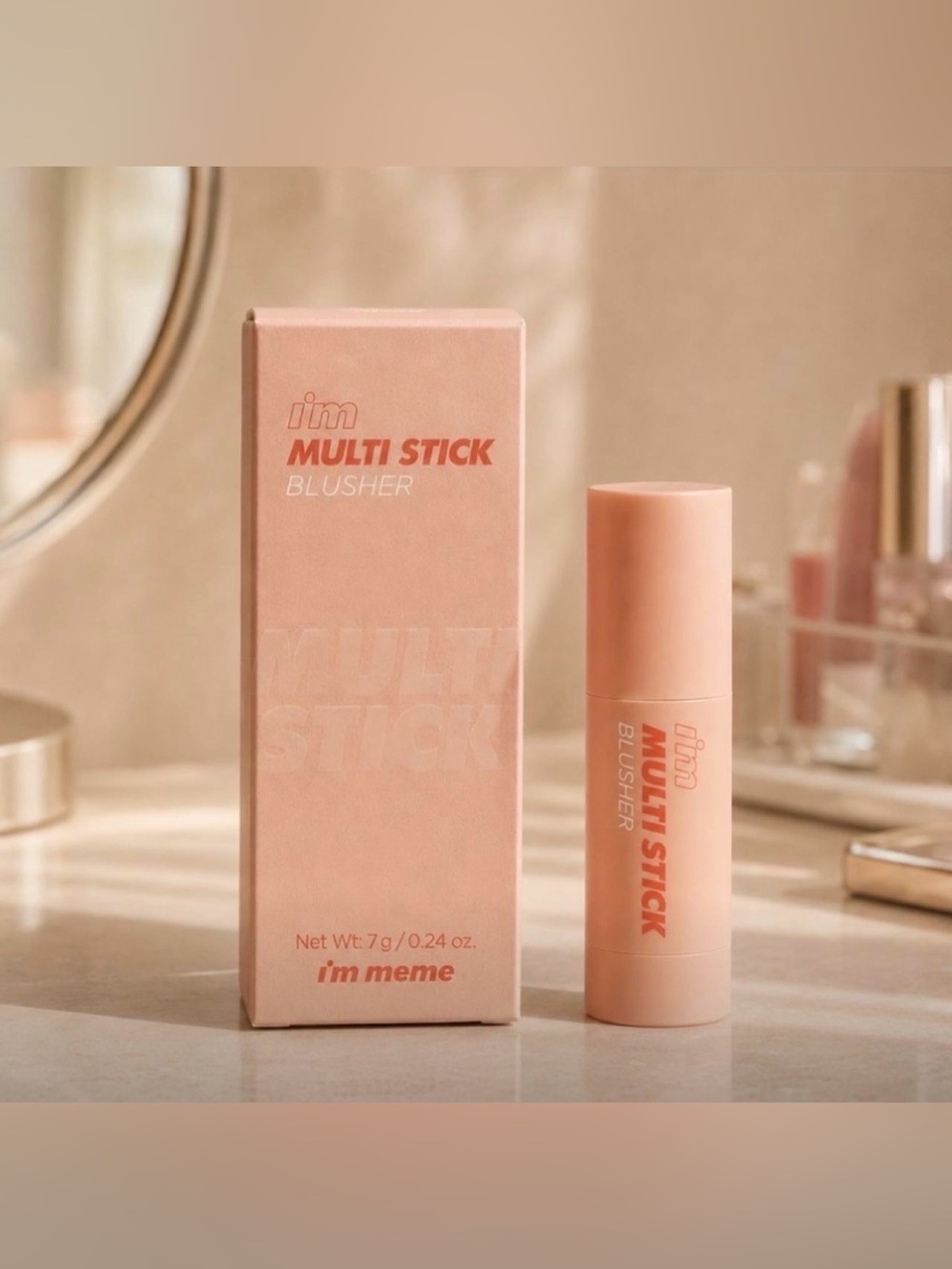 I'm Meme Multi Stick BLUSHER |Color of Coral Blush Stick || 002 CORAL